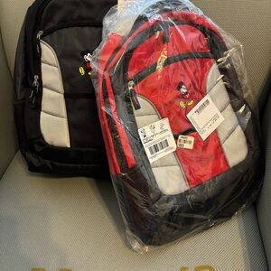 Disney Mickey Mouse Red and Black Backpack Set